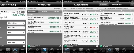 Cortal Consors application bourse iphone android